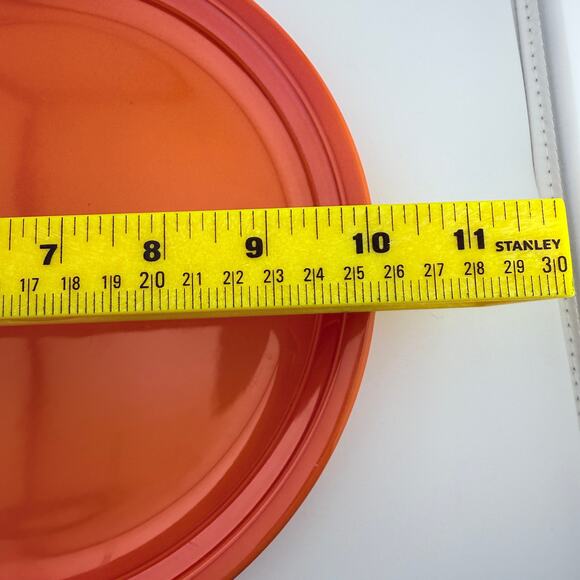 Dinner Plate 10”  Fiestaware Homer Laughlin – Tangerine Orange – Retired Color - Picture 3 of 4